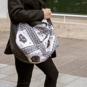 Sac motif crane pixel - Fissoure création