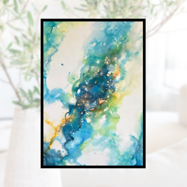 Nuage Galactique aquarelle de Marie Rebel