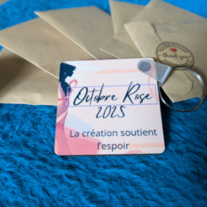 Porte-clé solidaire Octobre Rose 2025