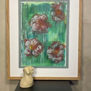 Fleurs rouges au champ