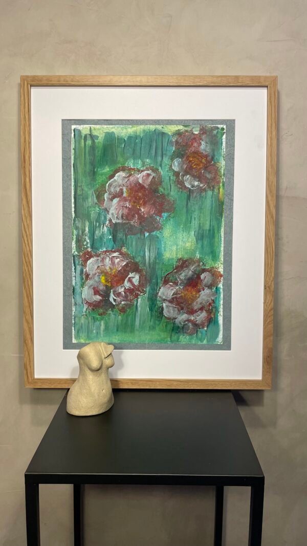 Fleurs rouges au champ