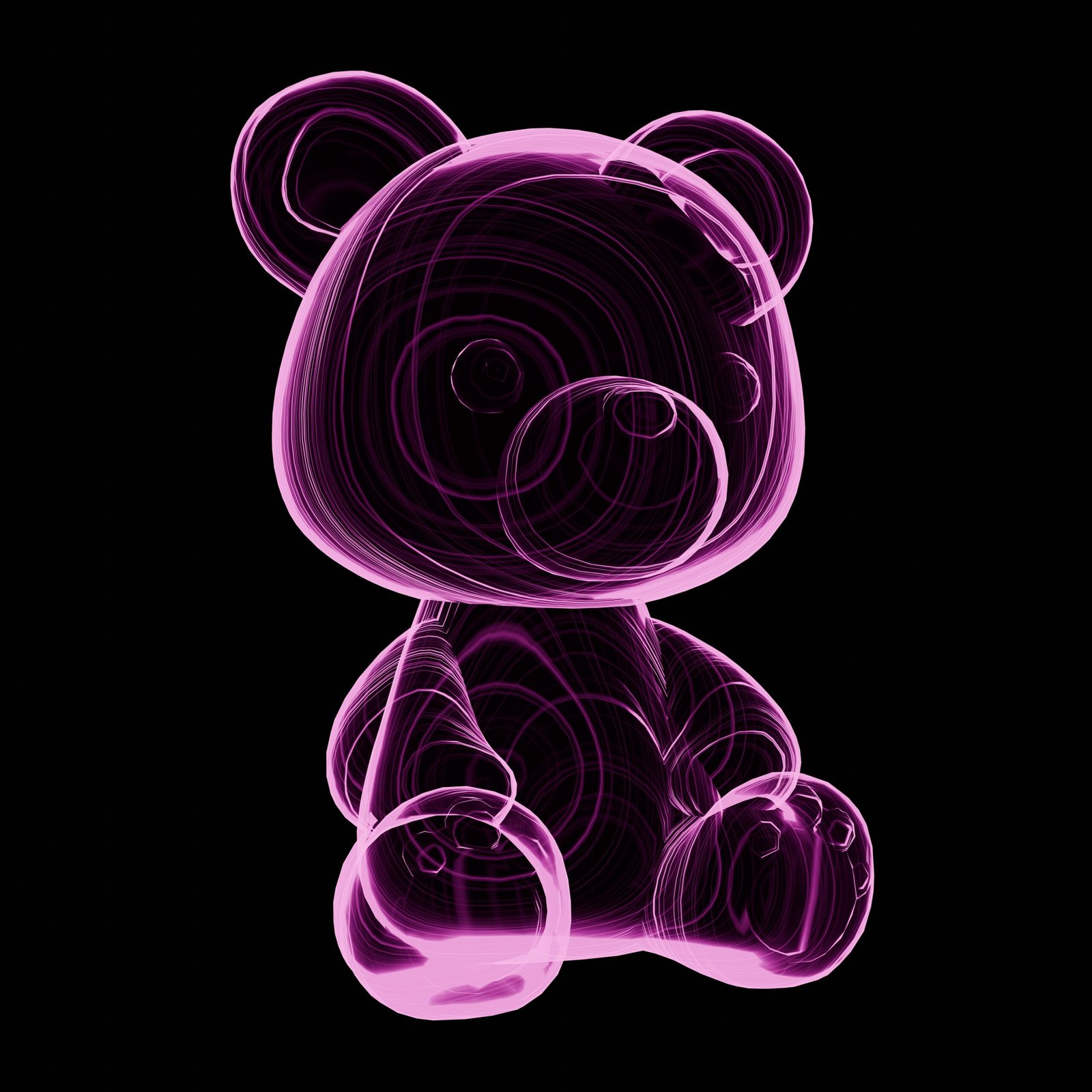 “L’Ours Quantique” – Œuvre numérique lumineuse – Image 4