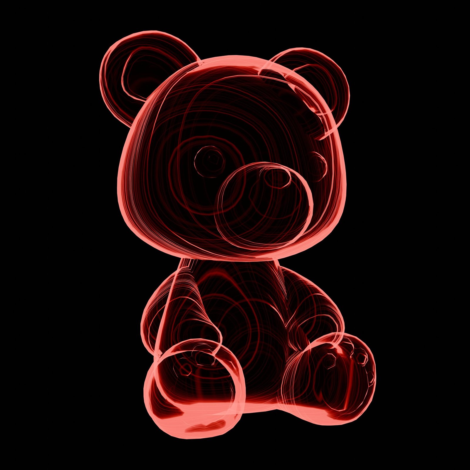 “L’Ours Quantique” – Œuvre numérique lumineuse – Image 2