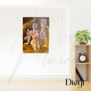 Silhouette de cuivre dans un salon