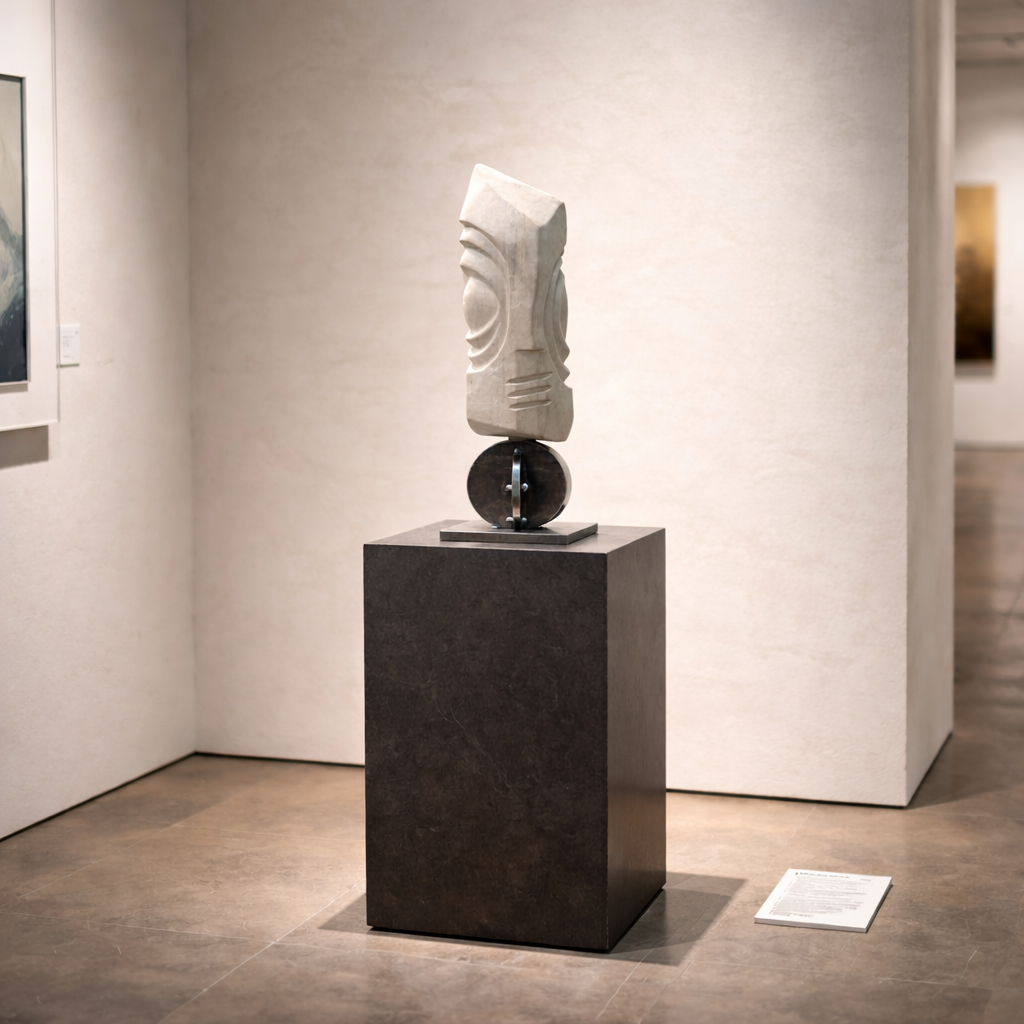 Sculpture dans un musée