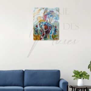 tableau art déco dans un salon